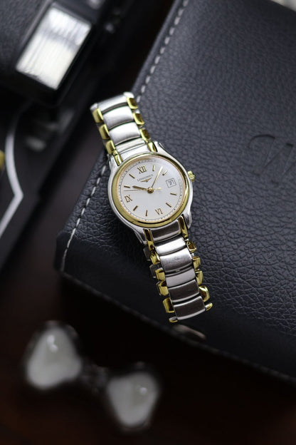 (Extremely Rare) LONGINES Ladies Two-Tone Enamel Dial - Swiss Vintage Watch (Pre Owned)