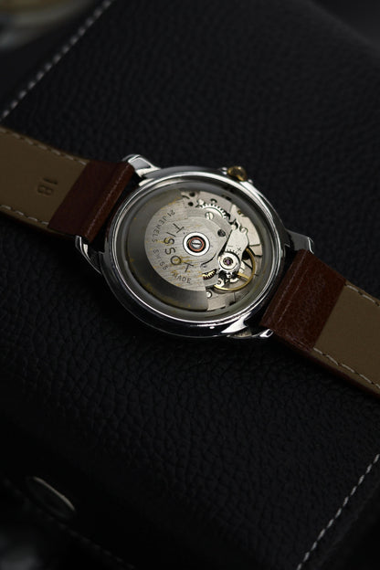 (Extremely Rare) TISSOT Seastar Automatic Champagne Dial with Gold Plated Bezel - Swiss Vintage Watch (Pre Owned) - SE688