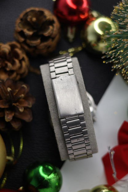 (Extremely Rare) Orient Tri-Star Crystal Blue Micro Snakeskin Pattern TV Dial - Automatic Vintage Watch (Pre Owned) - SE510