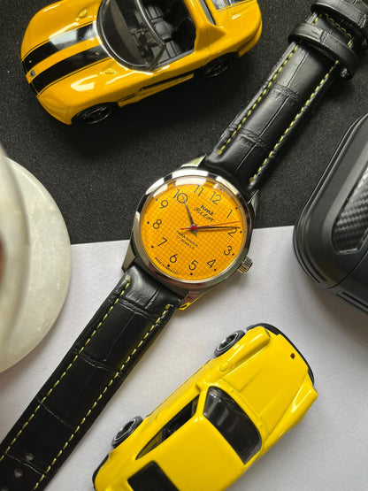 HMT Pilot Graph Dial- YELLOW