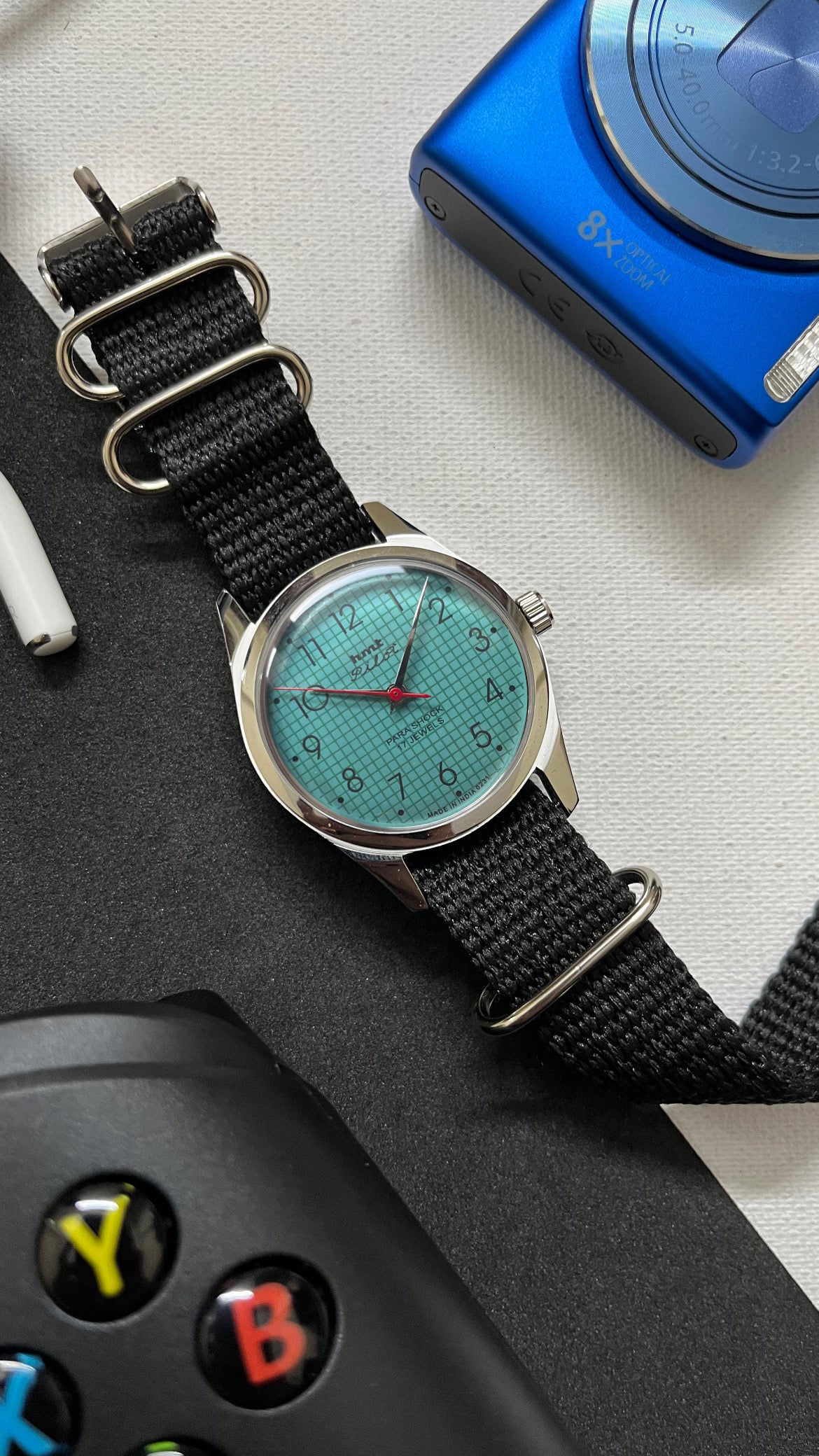 HMT Pilot Graph Dial - TIFFANY BLUE