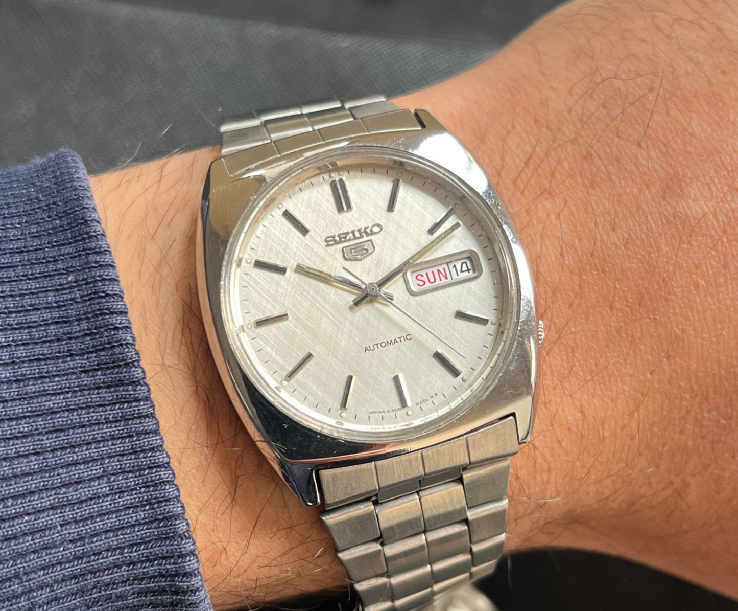 (Super Rare) 1980s Seiko 5 ‘GS’ Linen White Dial (Pre Owned)