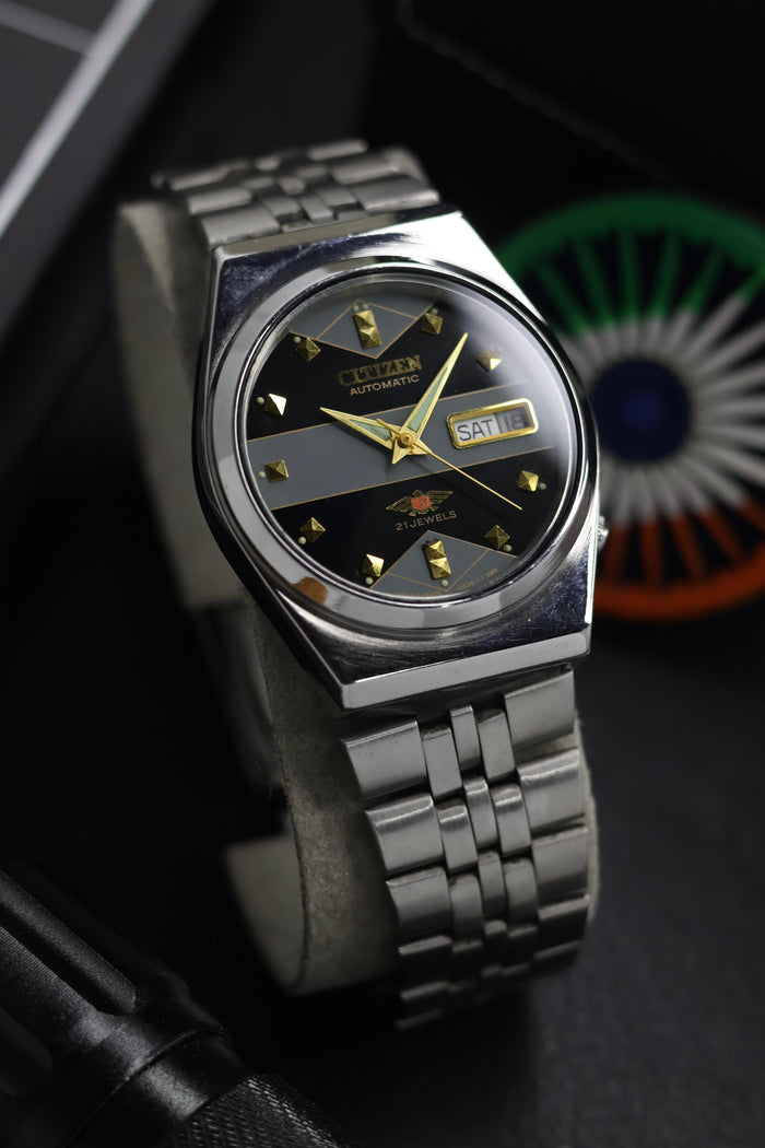 (Super Rare) Citizen Eagle 7 Grey Motif Dial - Automatic Vintage Watch (Pre Owned) - SE708