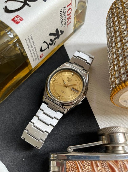 Seiko 5 Gold Patterned Dial (Pre Owned)