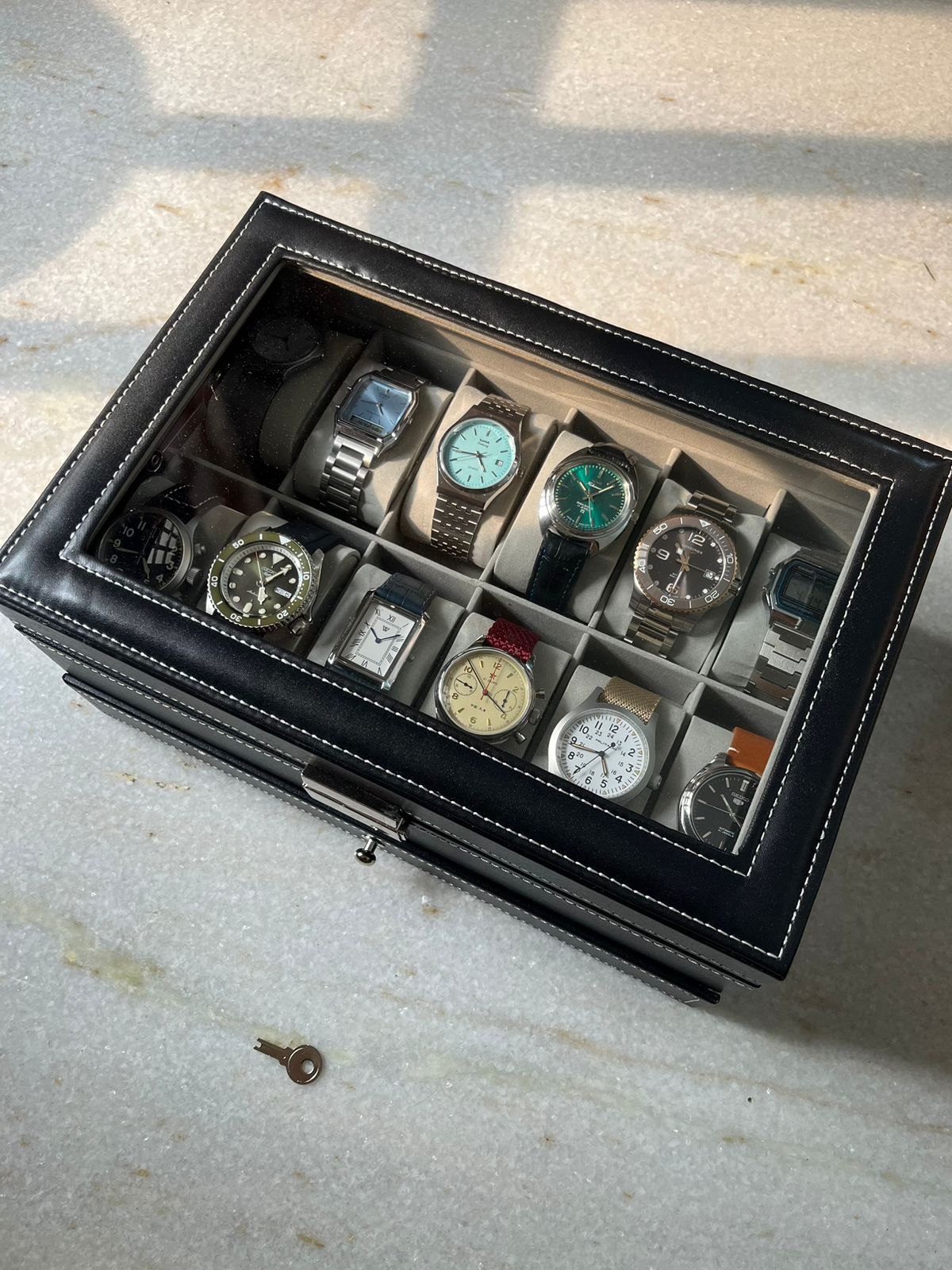 12 Slot with Drawer Watch Organiser / Storage Box