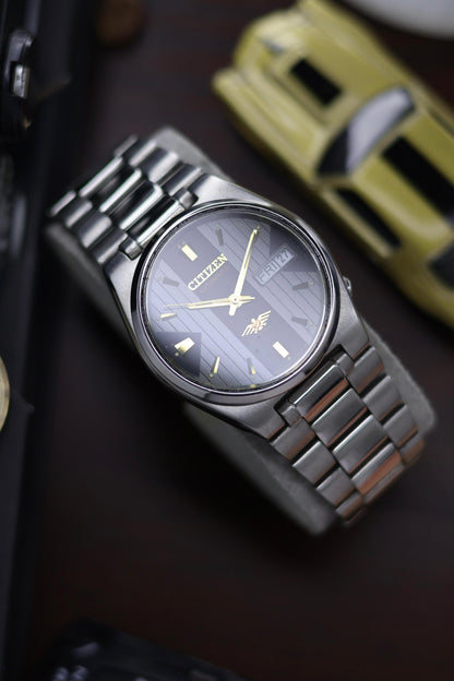 (Super Rare) Citizen Eagle 7 Black/Grey Motif Dial - Automatic Vintage Watch (Pre Owned) - SE513