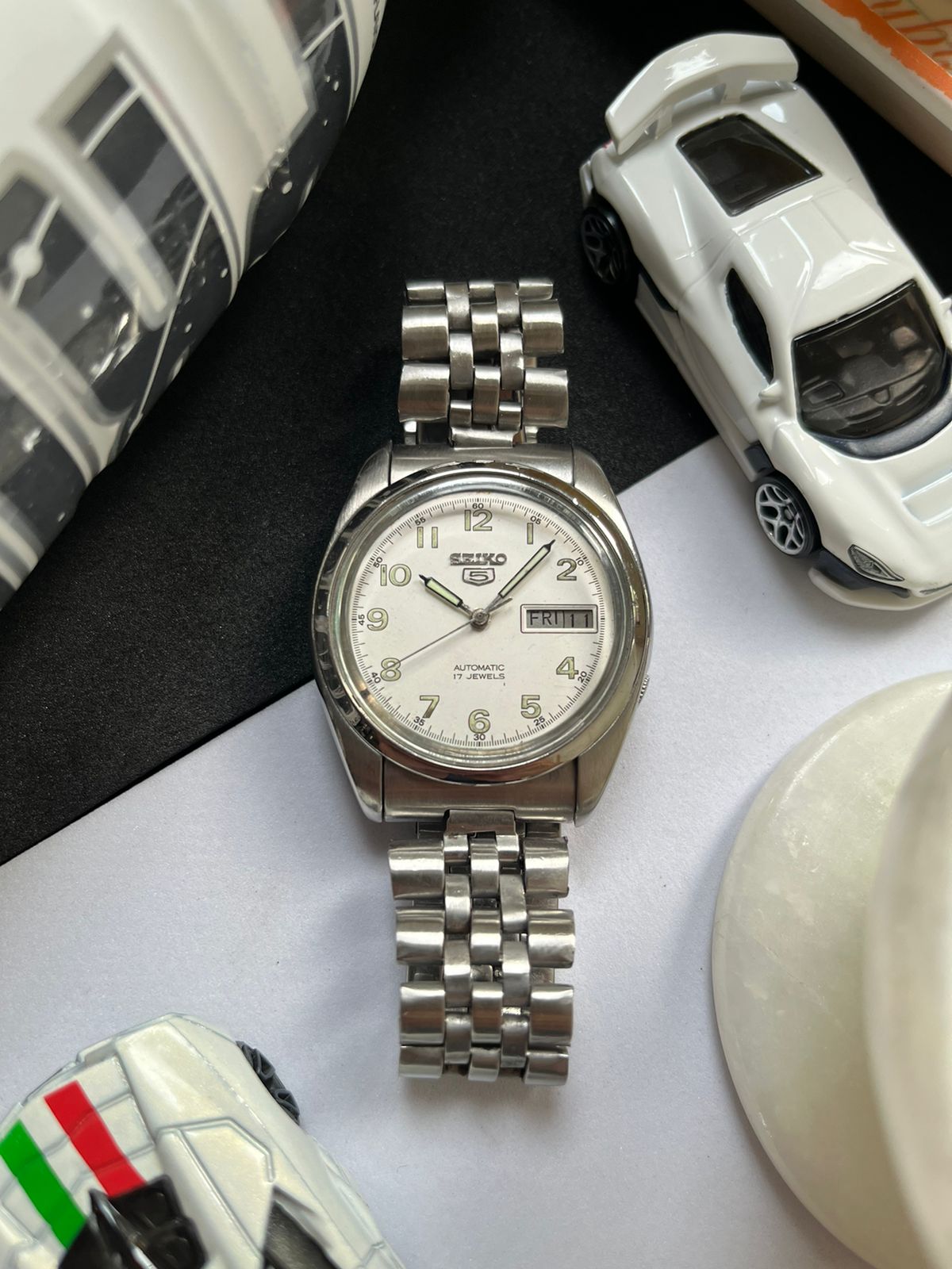 1980s Seiko 5 Field White Dial (Pre Owned)