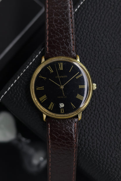 (Super Rare) Ardath Geneve Swiss Automatic Black Dial - Automatic Swiss Vintage Watch (Pre Owned) - SE725
