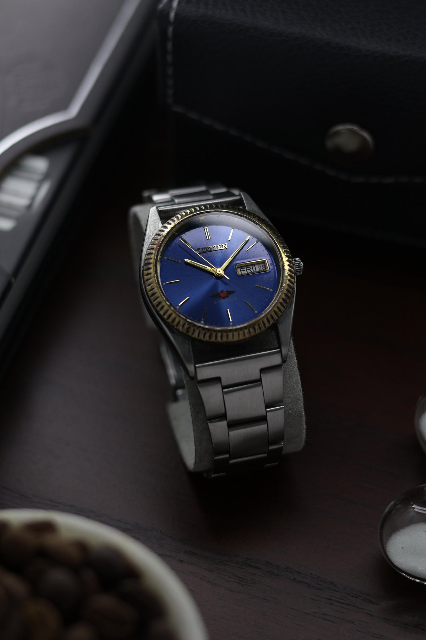 (Super Rare) Citizen Eagle 7 Blue Sunray Dial with Fluted Bezel - Automatic Vintage Watch (Pre Owned) - A322