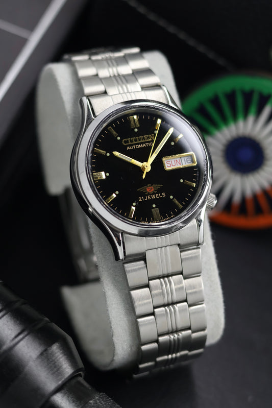 (Super Rare) Citizen Eagle 7 Black Dial - Automatic Vintage Watch (Pre Owned) - SE749
