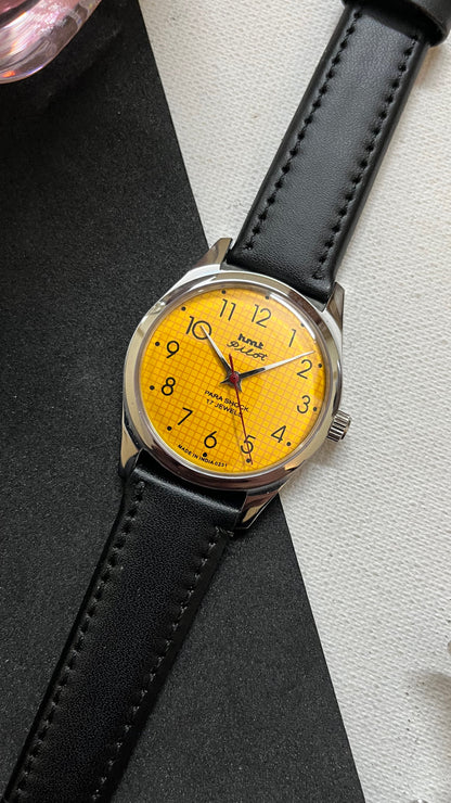 HMT Pilot Graph Dial- YELLOW