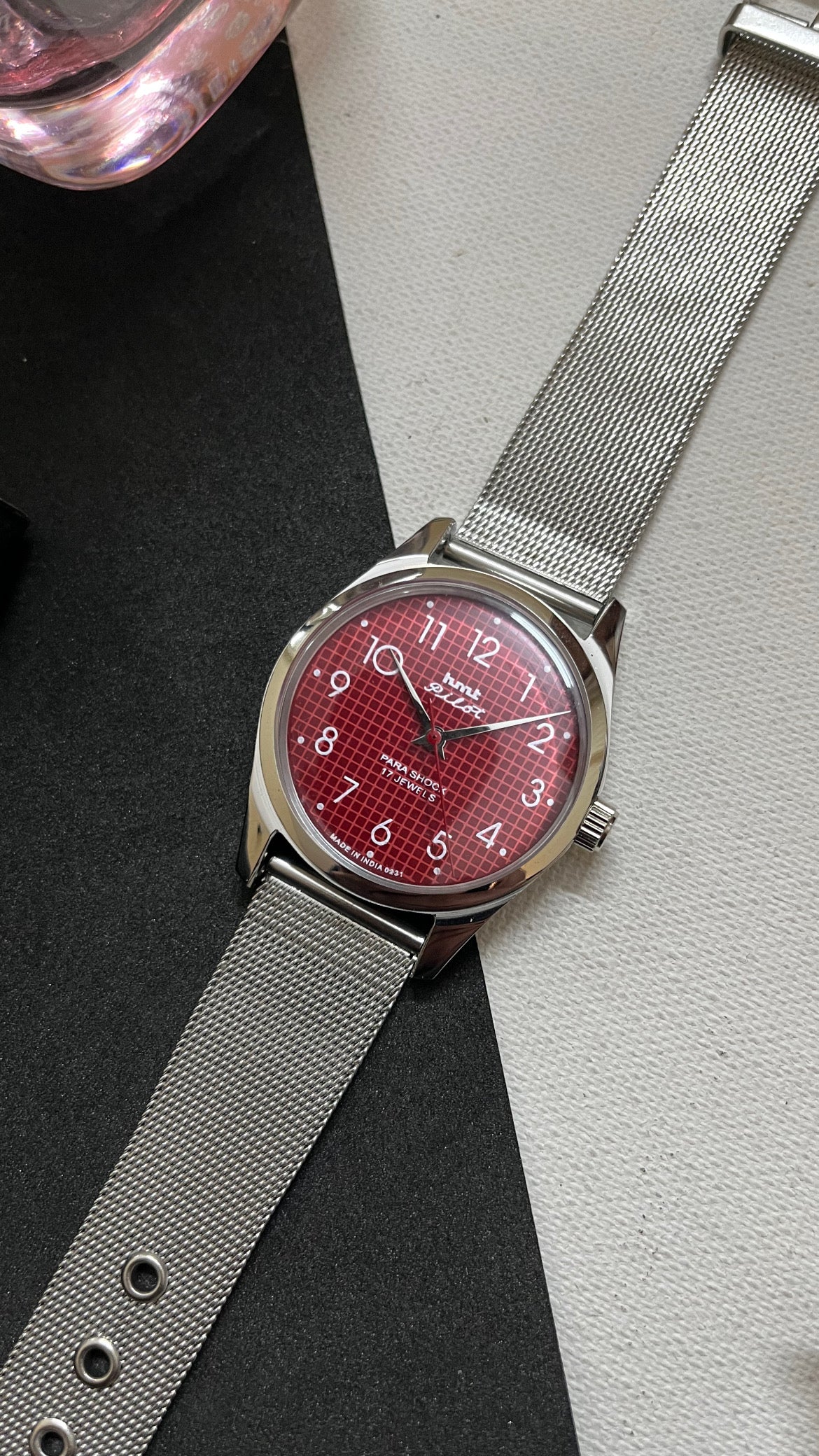 HMT Pilot Graph Dial - RED