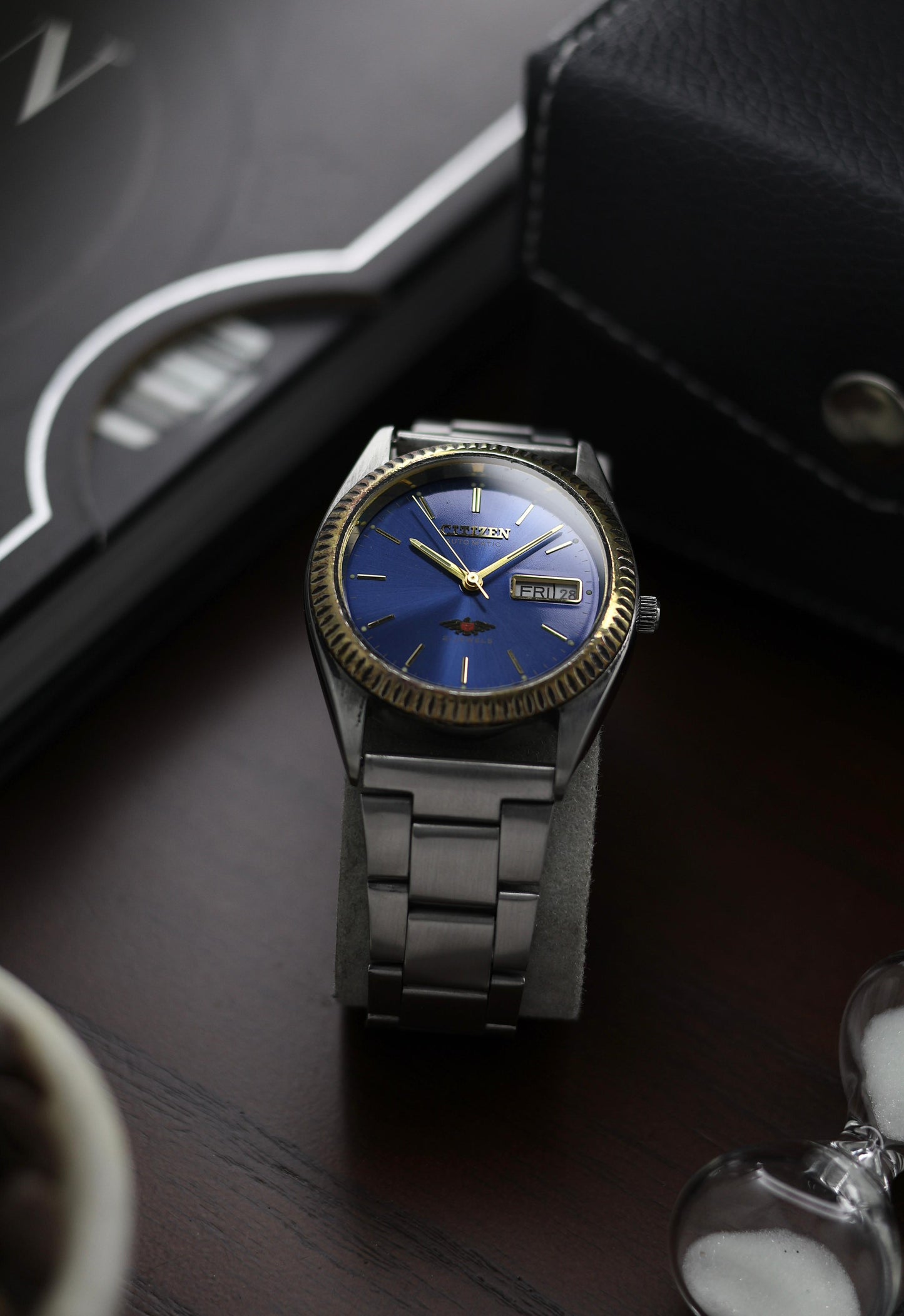 (Super Rare) Citizen Eagle 7 Blue Sunray Dial with Fluted Bezel - Automatic Vintage Watch (Pre Owned) - A322