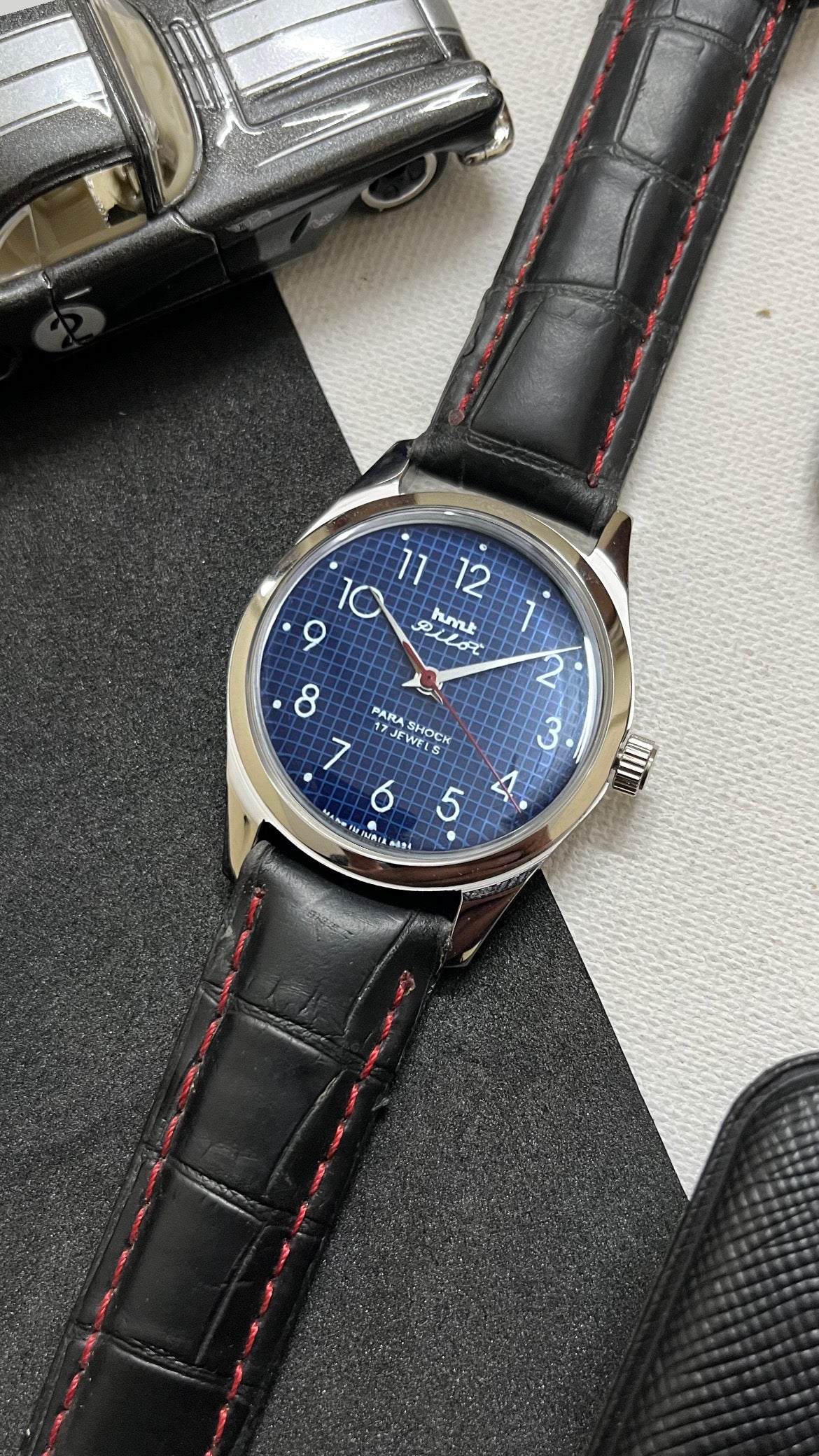 HMT Pilot Graph Dial- BLUE