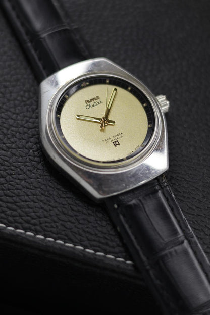 (Super Rare) Vintage HMT Chetak Champagne Dial - in Original Condition - Mechanical Hand Winding Watch (Pre Owned) - SE560