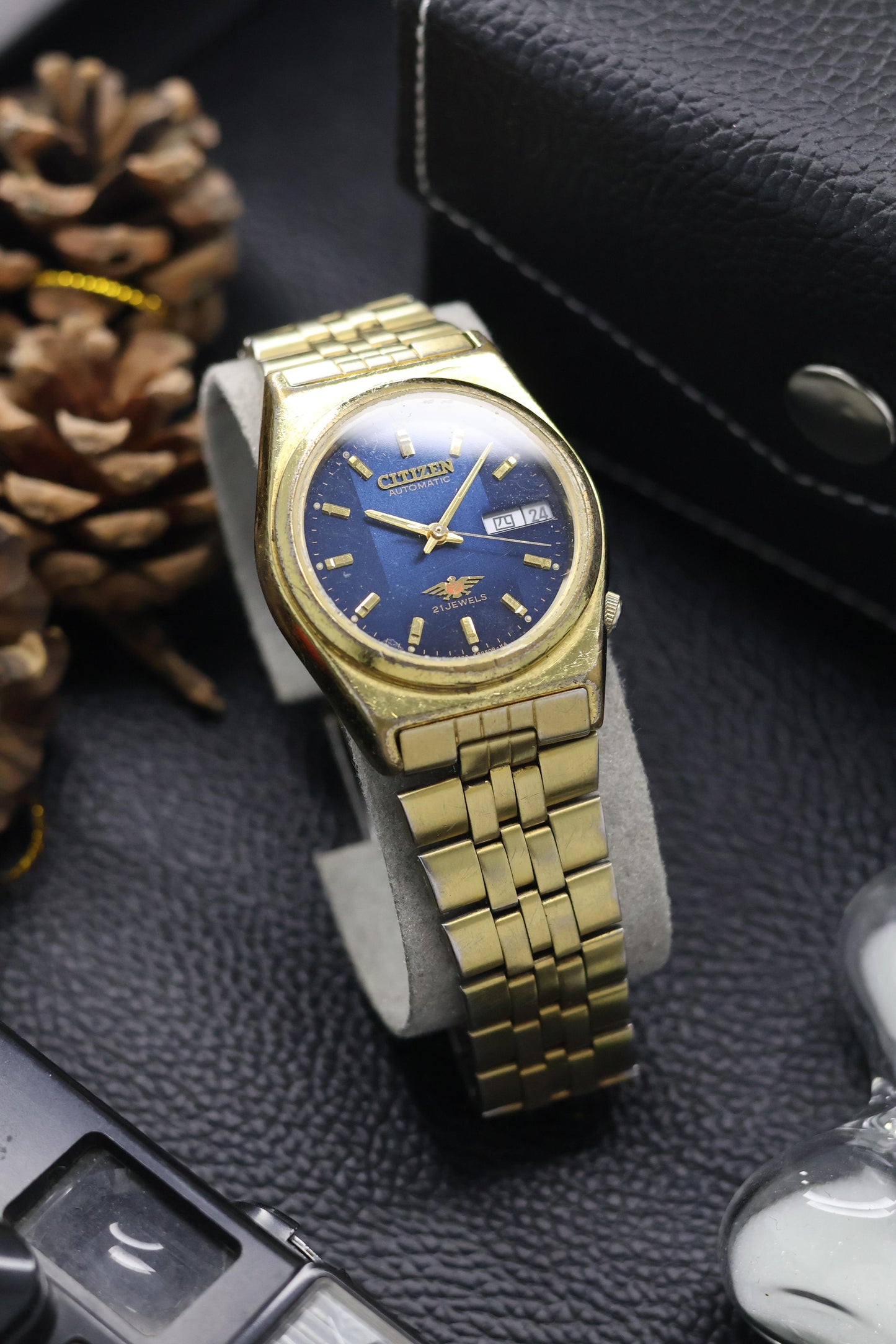 (Super Rare) Citizen Eagle 7 Blue Motif Dial - Automatic Vintage Watch (Pre Owned) - SE610