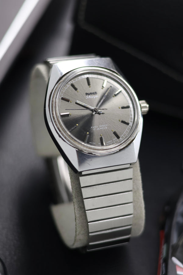 (Super Rare) Vintage HMT Shreyas Grey Sunray Dial - in Original Condition - Mechanical Hand Winding Watch (Pre Owned) - SE513