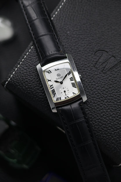 (Super Rare) GALAXY SWISS TANK White Dial with Small Seconds - Quartz Swiss Vintage Watch (Pre Owned) - SE900