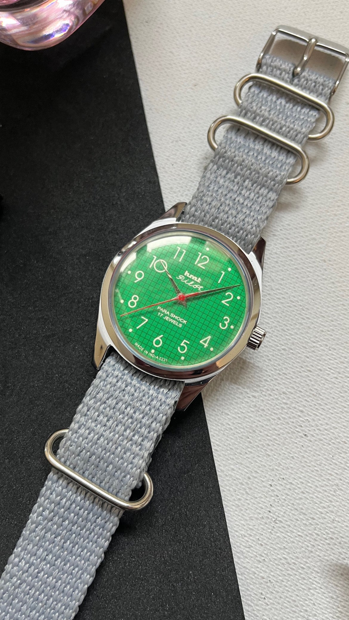 HMT Pilot Graph Dial - GREEN