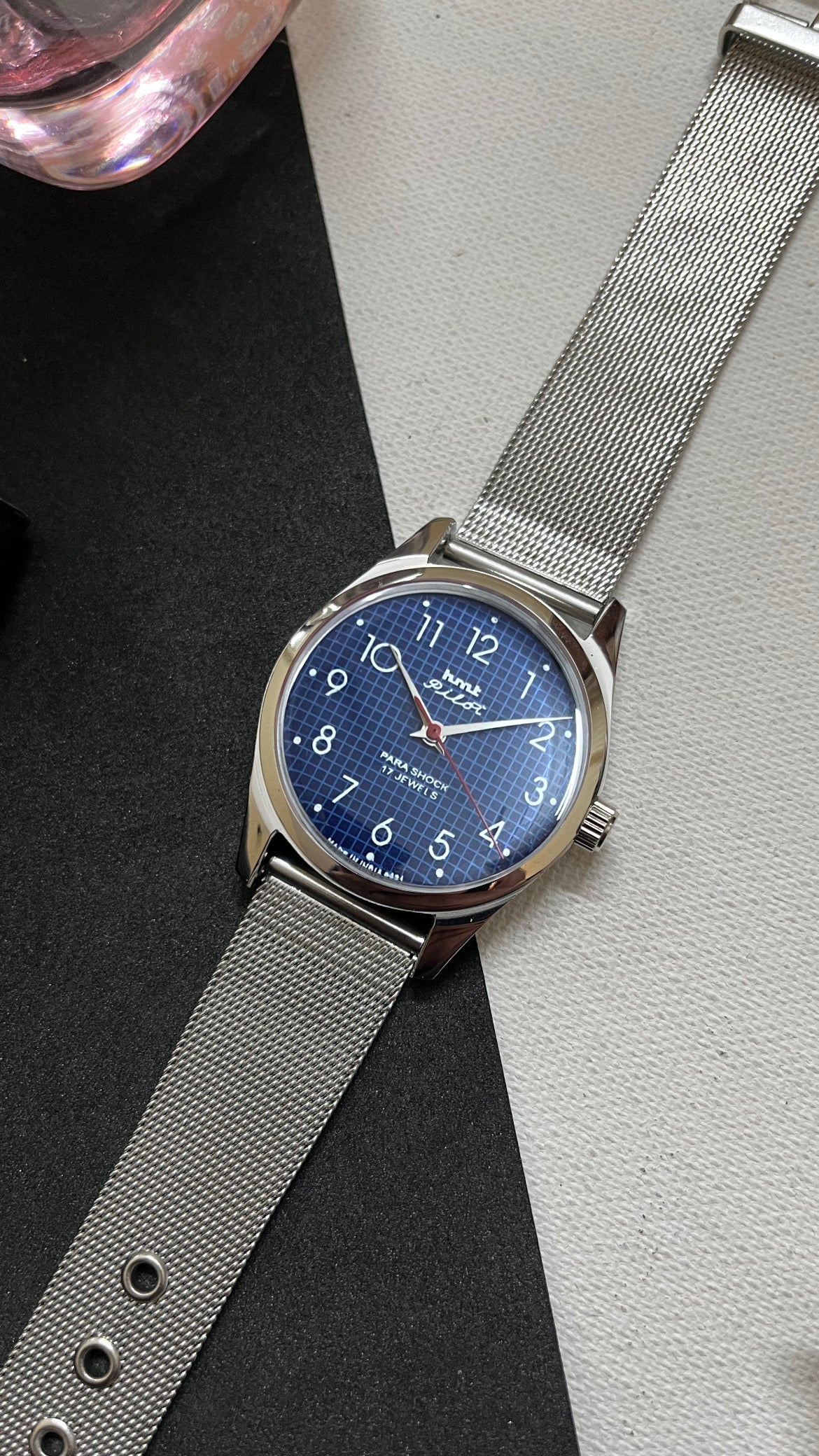 HMT Pilot Graph Dial- BLUE