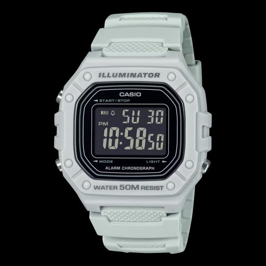 CASIO W-218H-8BVDF - D395 - WHITE
