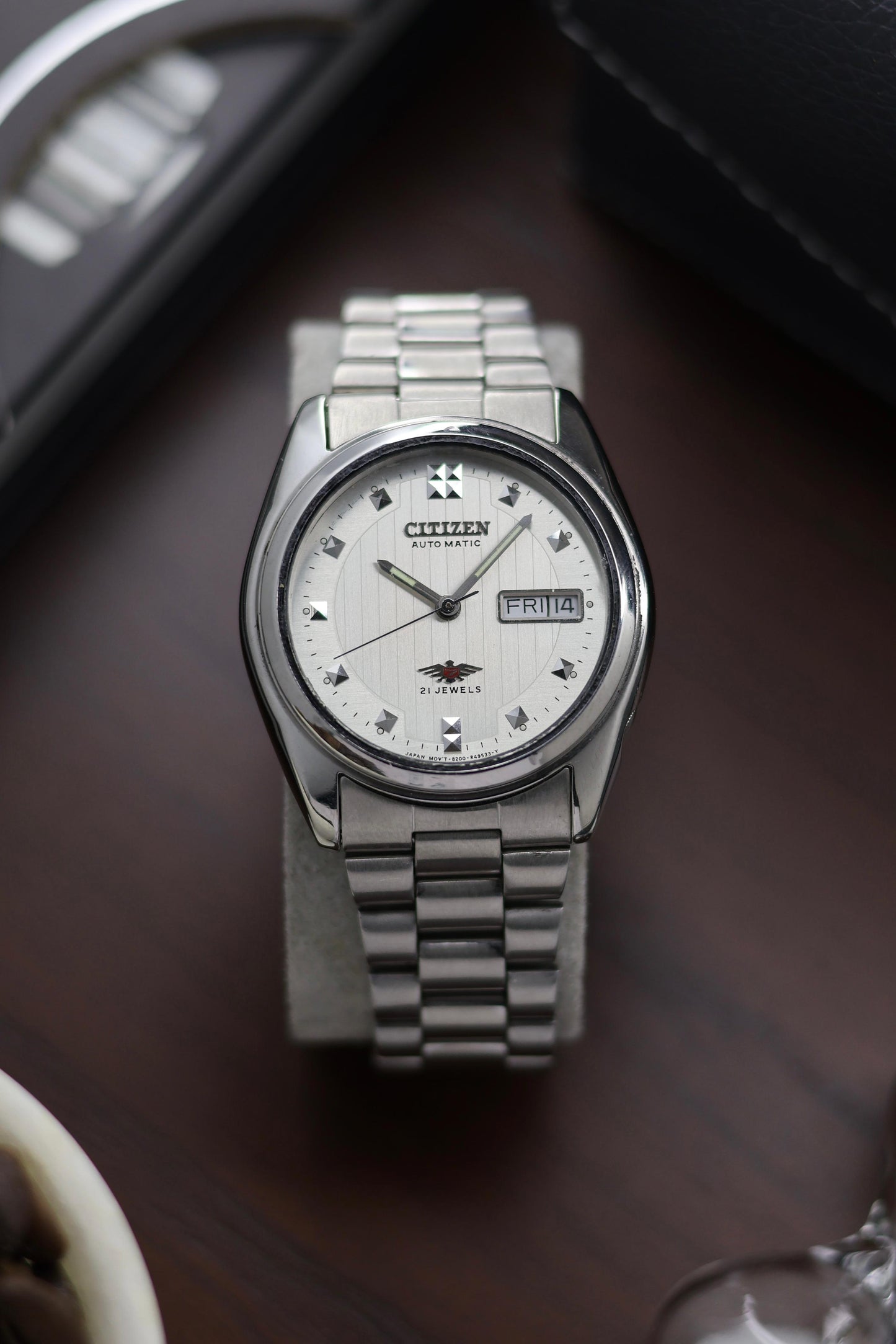 Citizen Eagle 7 White Motif Dial - Automatic Vintage Watch (Pre Owned) - A396
