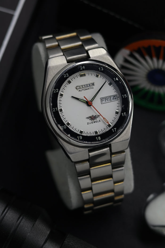 (Super Rare) Citizen Eagle 7 Railway Time White Dial - Automatic Vintage Watch (Pre Owned) - SE701