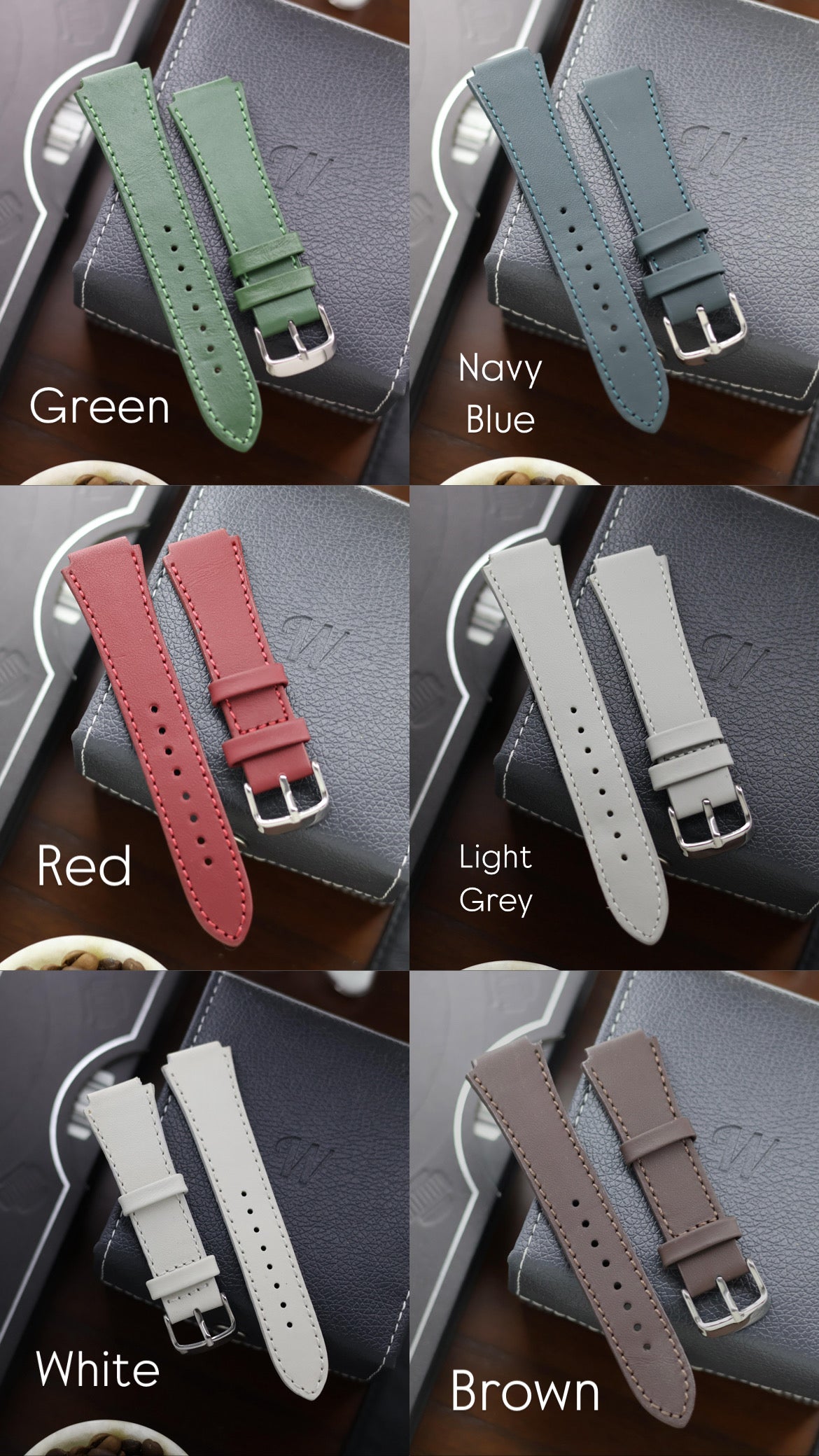 Leather Straps for CASIO AE1200 Series - with FREE Strap Tool!
