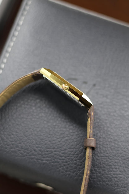 (Extremely Rare) LONGINES XL 24 Tank with Gold Plated Case - Swiss Vintage Watch (Pre Owned)