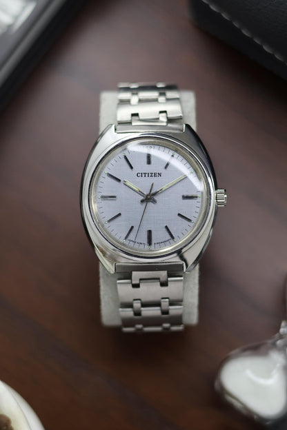 (Super Rare) Citizen Manual Wind Grey Linen Dial - Mchanical Vintage Watch (Pre Owned) - A328