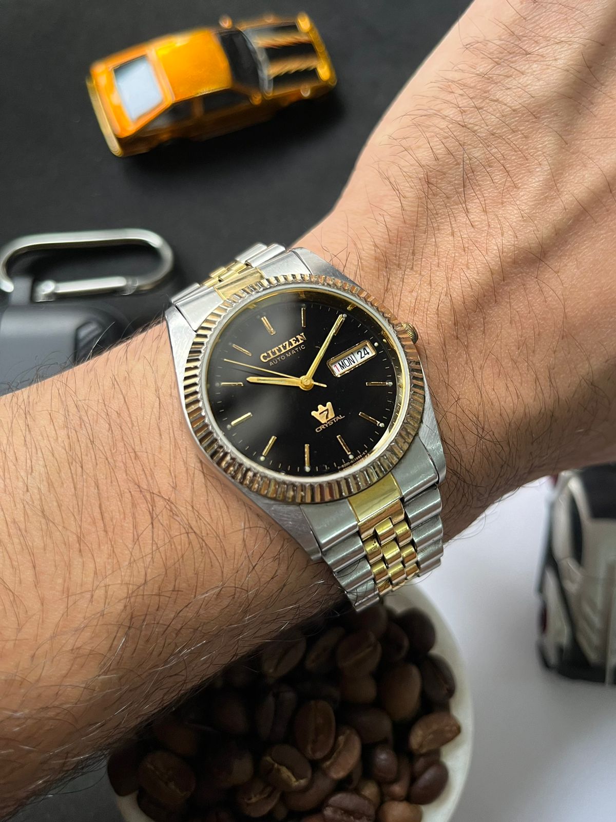 (Super Rare) Citizen Day-Date Black Dial (Pre Owned) #W19