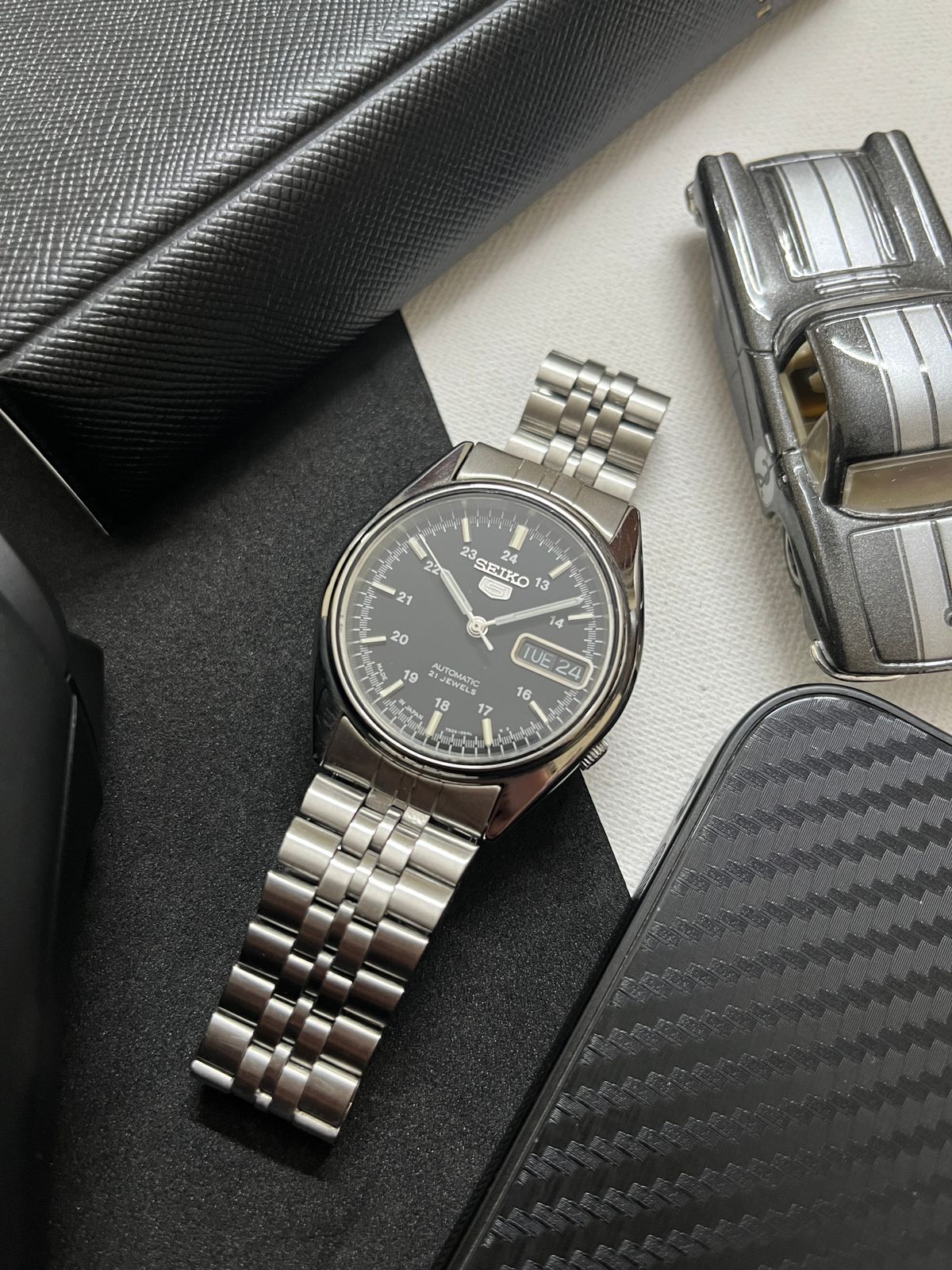 Seiko 5 24hr Black Dial (Pre Owned)