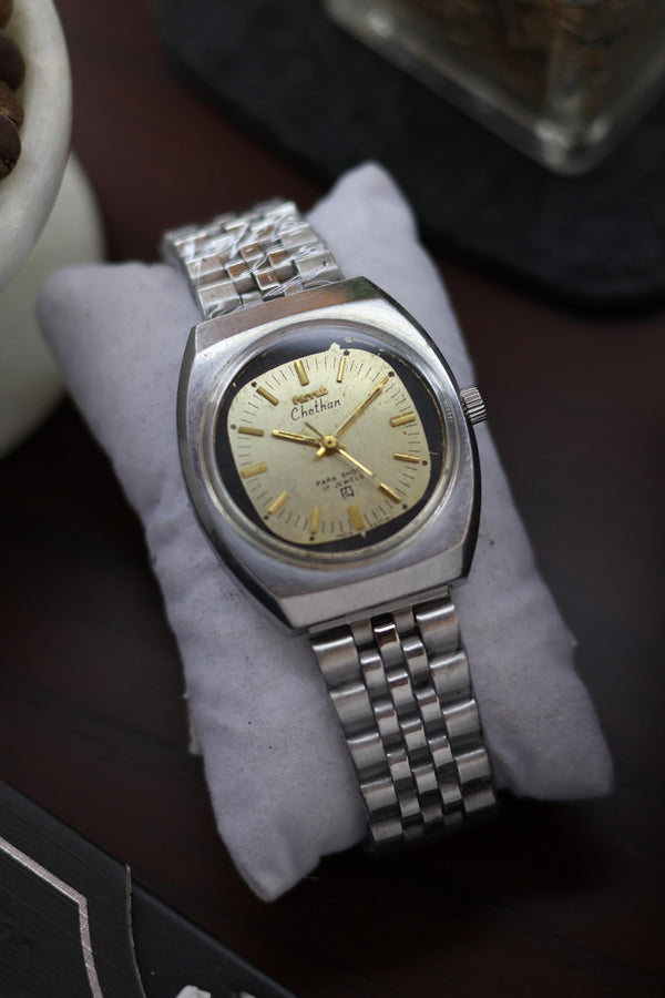 Vintage HMT Chethan - in Original Condition - Mechanical Hand Winding Watch (Pre Owned)e
