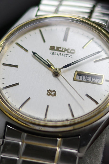 (JDM - Extremely Rare) 1989 Seiko SQ White Dial - Quartz Vintage Watch (Pre Owned) - A400