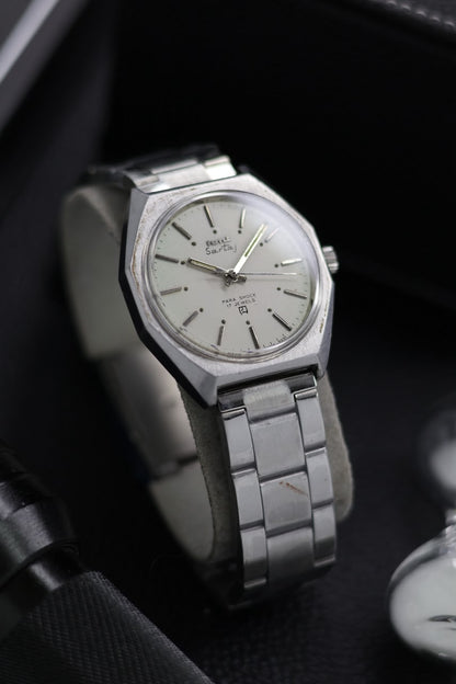 (Super Rare) Vintage HMT Sartaj White Dial - in Original Condition - Mechanical Hand Winding Watch (Pre Owned) - SE568