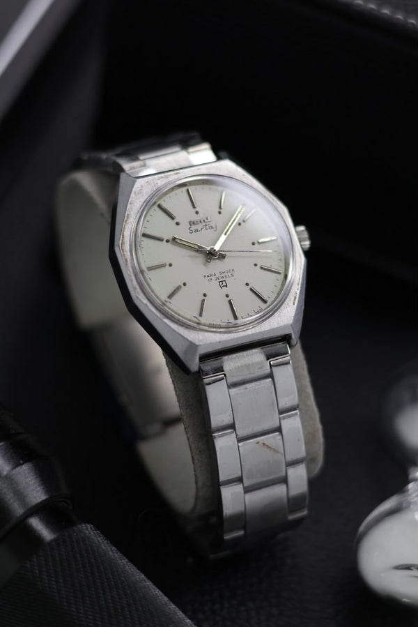 (Super Rare) Vintage HMT Sartaj White Dial - in Original Condition - Mechanical Hand Winding Watch (Pre Owned) - SE568