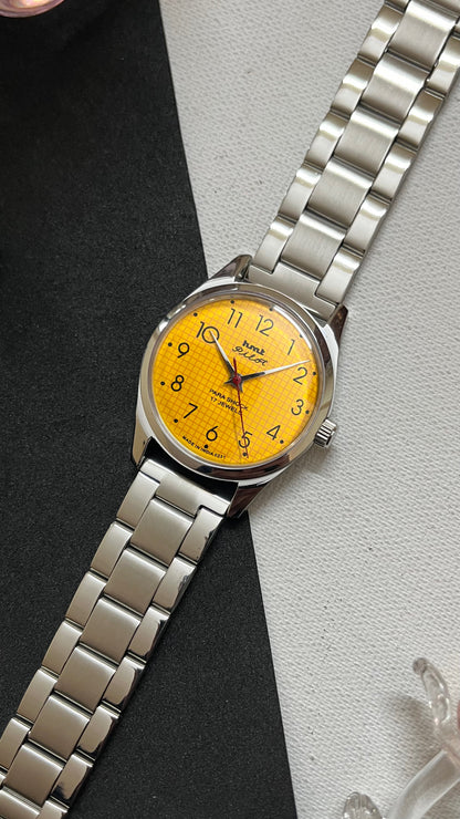 HMT Pilot Graph Dial- YELLOW