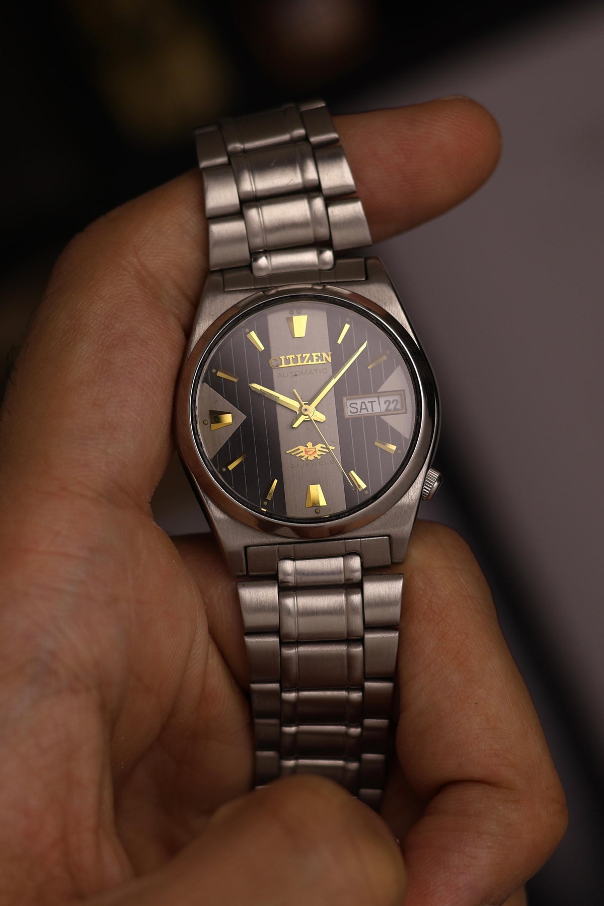 (Super Rare) Citizen Eagle 7 Grey Motif Dial - Automatic Vintage Watch (Pre Owned) - SE665
