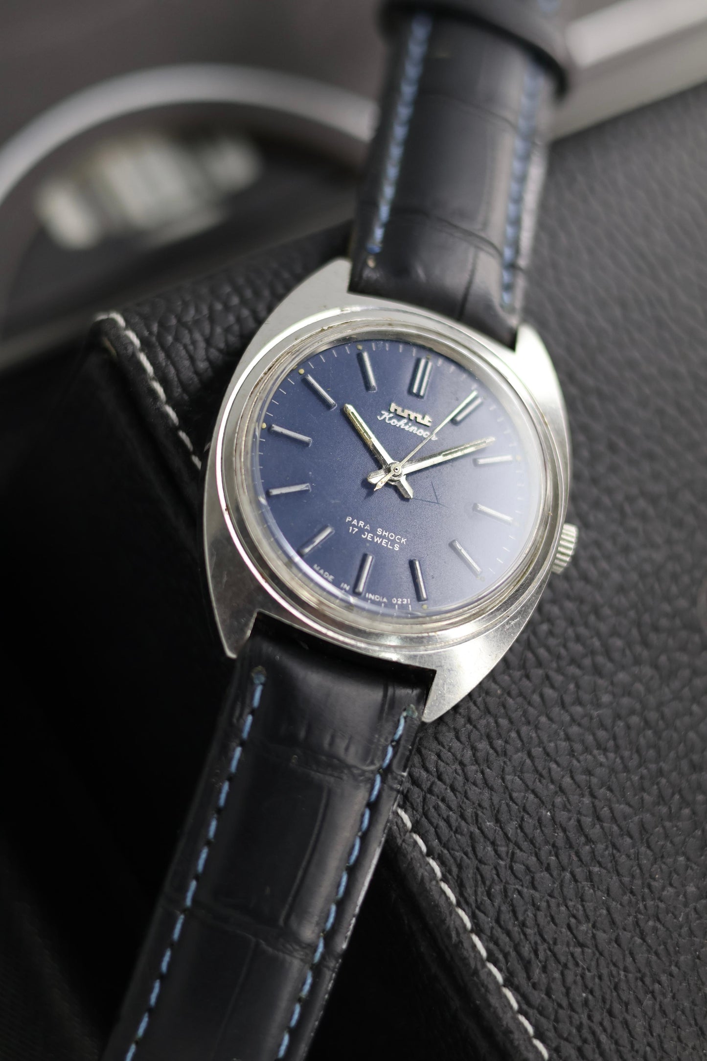 (Super Rare) Vintage HMT Kohinoor Blue Dial - in Original Condition - Mechanical Hand Winding Watch (Pre Owned) - SE613