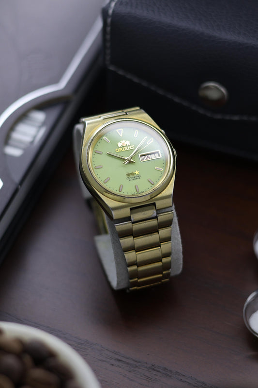 (Super Rare) Orient Tri-Star Crystal Lume Dial - Automatic Vintage Watch (Pre Owned) - A324