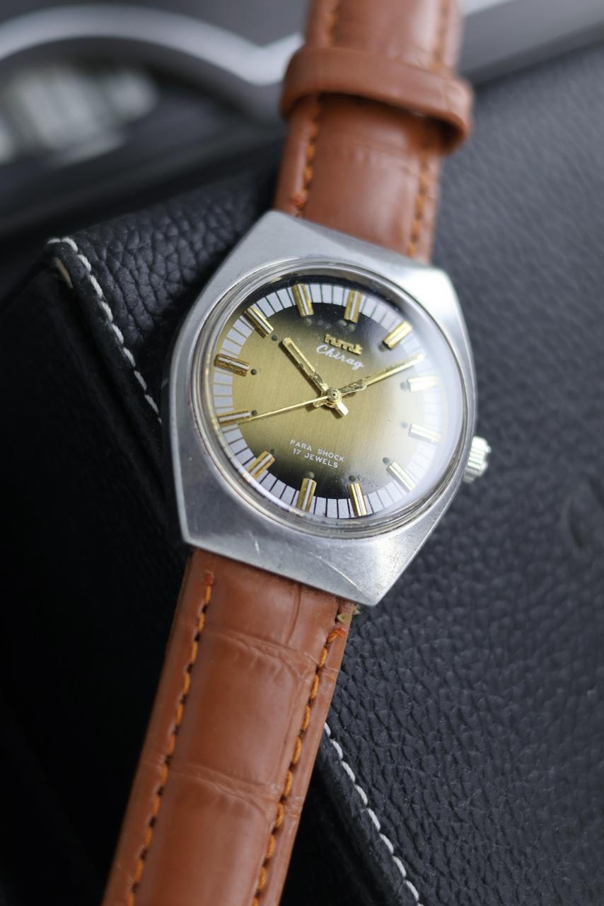 (Super Rare) Vintage HMT Chirag - in Original Condition - Mechanical Hand Winding Watch (Pre Owned) - SE557