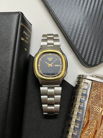 (Super Rare) Seiko 5 TV Dial with Gold Rim (Pre Owned)