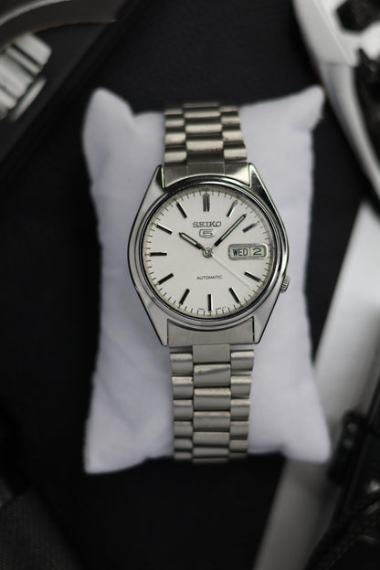 1995 Seiko 5 White Dial - Automatic Vintage Watch (Pre Owned)