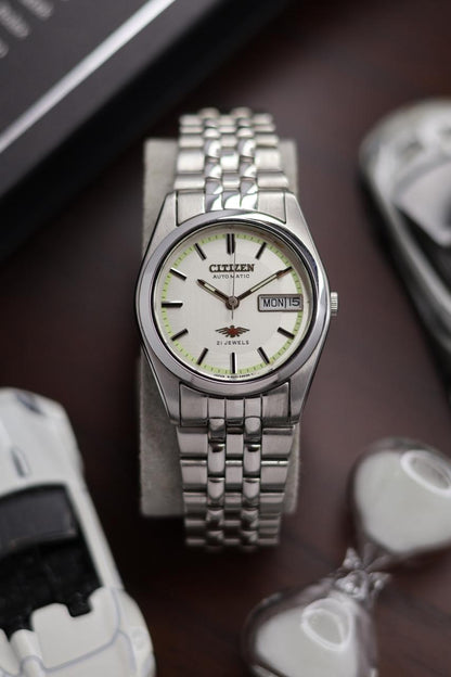 (Super Rare) Citizen Eagle 7 White Dial - Automatic Vintage Watch (Pre Owned) - SE456