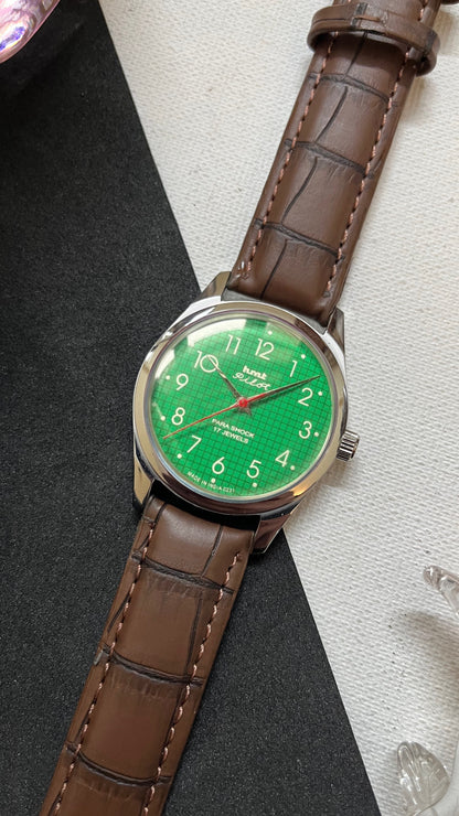 HMT Pilot Graph Dial - GREEN