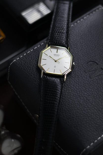(JDM - Extremely Rare) 1982 Seiko Chariot Snowflake Dial with Palladium Plated Octagonal Case - Quartz Vintage Watch (Pre Owned) - SE426