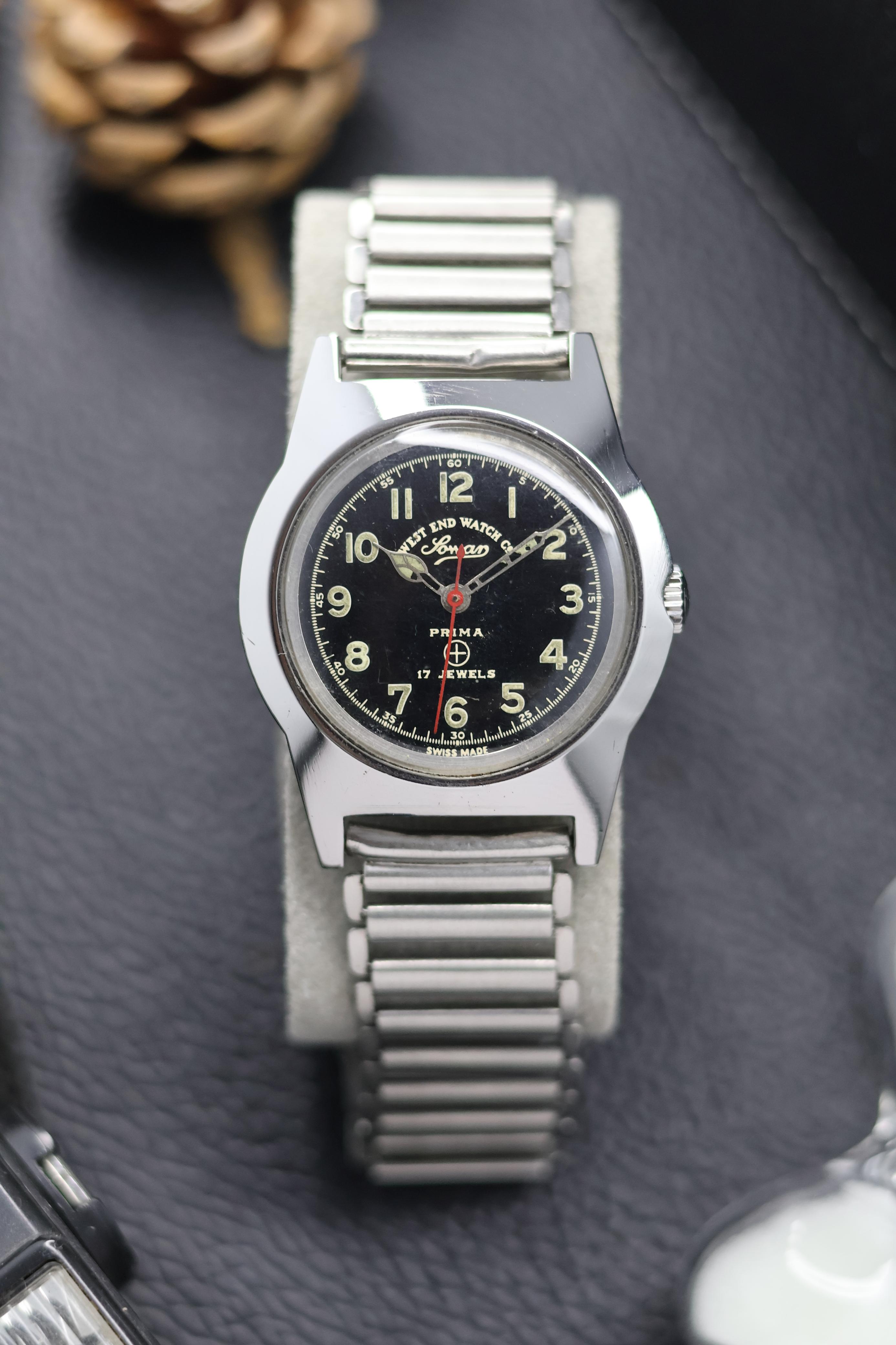Vintage West End Watch Co. SOWAR PRIMA with Bonklip Bracelet