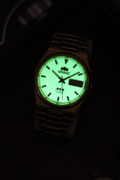 (Super Rare) Orient Tri-Star Crystal Lume Dial - Automatic Vintage Watch (Pre Owned) - A324