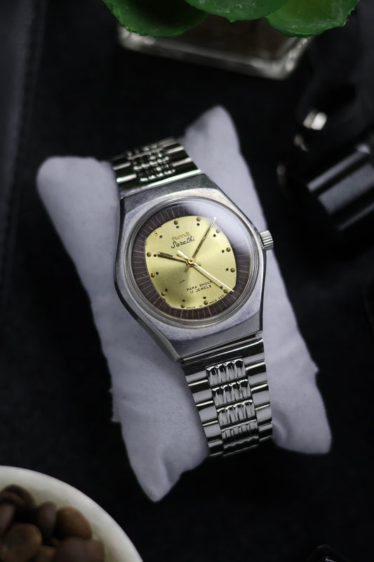 Vintage HMT Sarathi Champagne Dial - in Original Condition - Mechanical Hand Winding Watch (Pre Owned)