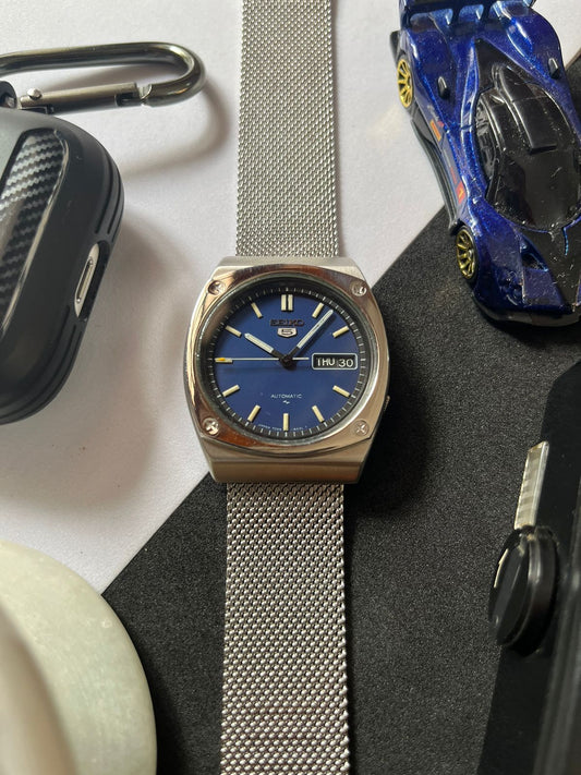 1981 Seiko 5 Blue Square Dial (Pre Owned)